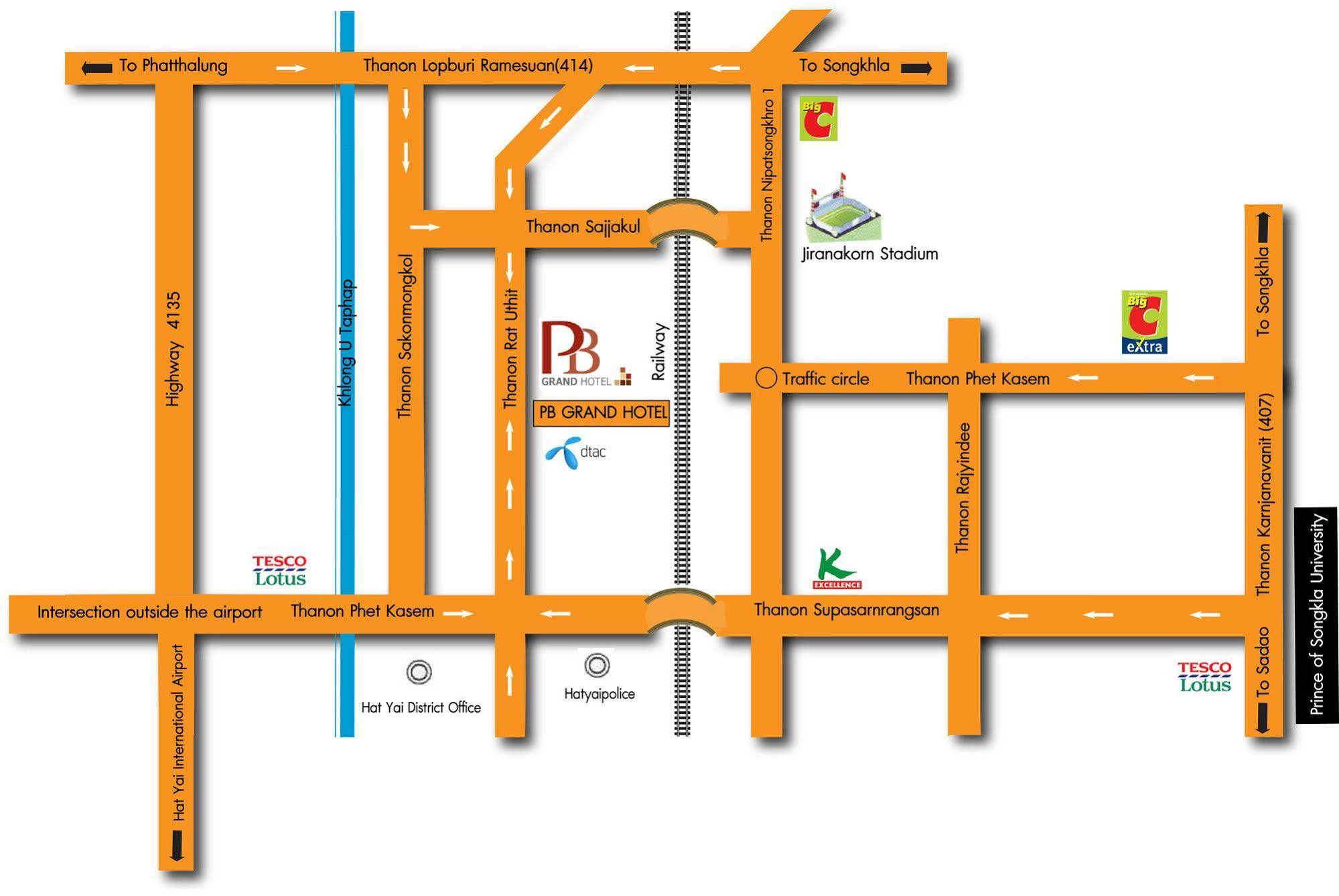 Pb Grand Hotel Hat Yai Dış mekan fotoğraf
